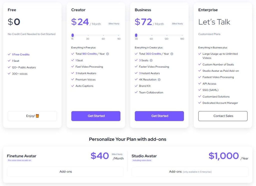 heygen pricing