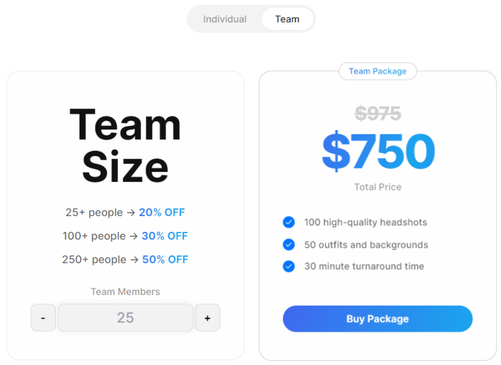 AI Headshot Generator - Argon Pricing