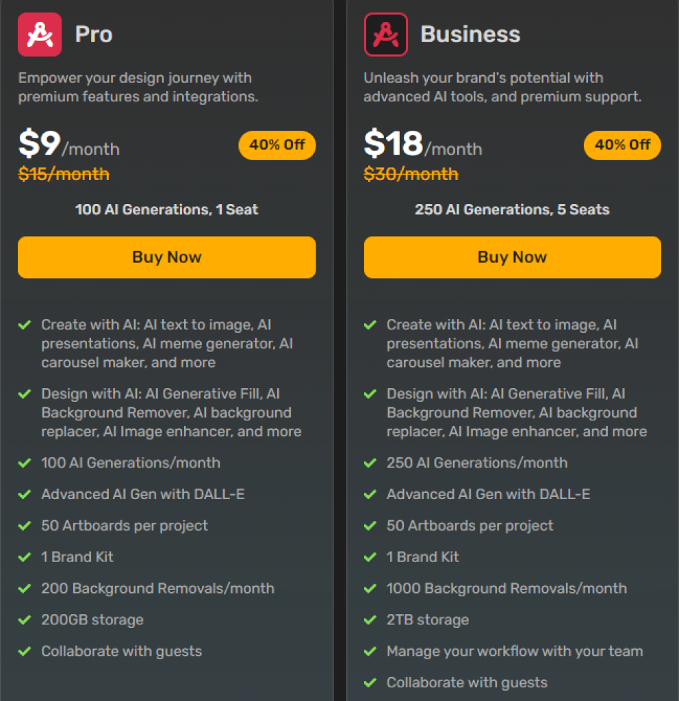 Simplified - Pricing
