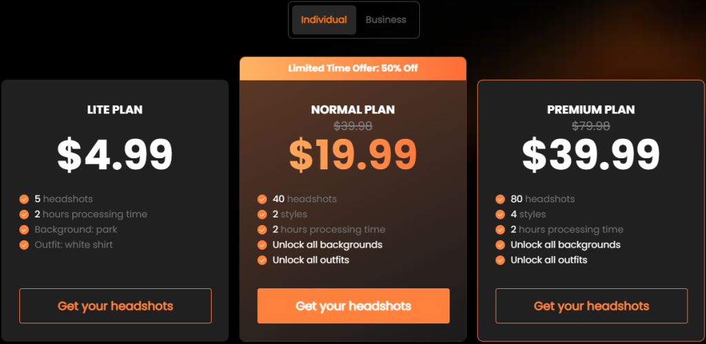 Airbrush - Pricing - Individual